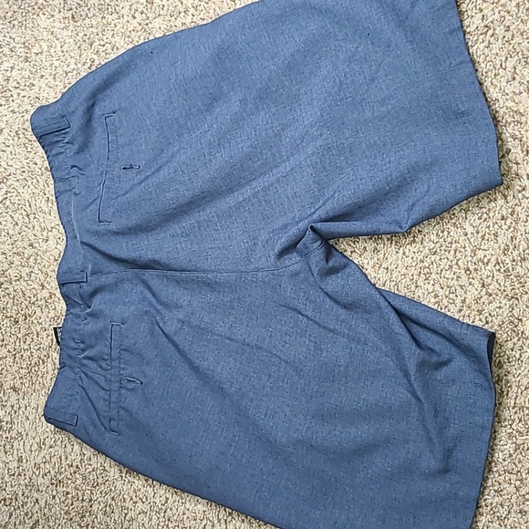 Pebble Beach Blue Flat Front Shorts for Casual Comfort - Picture 4 of 6